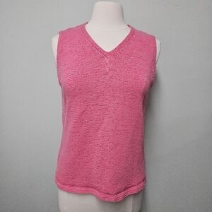 Pendleton Petite Sweater Vest Pink  Size Large